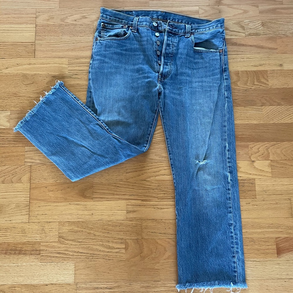 Levi Jeans straight leg fringe